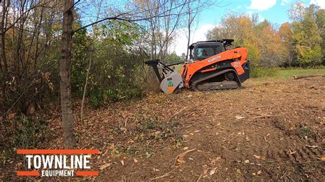 kubota skid steer forestry mulcher|land clearing mulcher video.